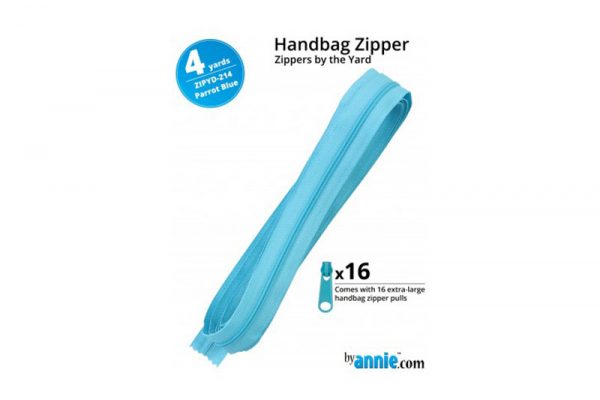 Zipper by the Yard – Parrot Blue