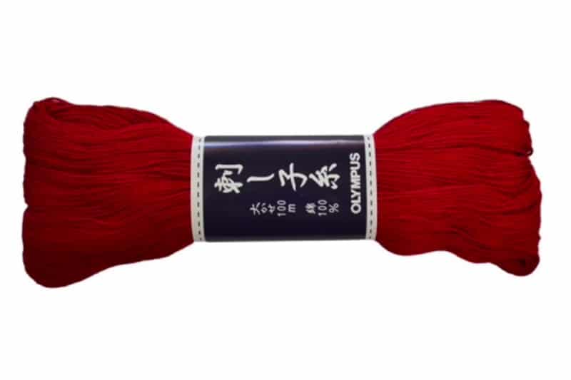 Olympus Sashiko Thread Crimson Red ST-104
