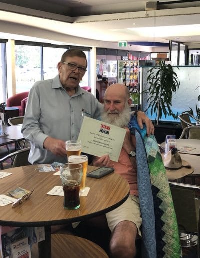 Stan Giving Bill his certificate