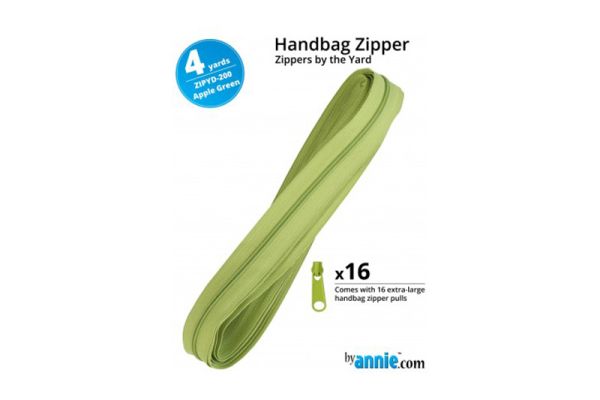 Zipper by the YardApple Green