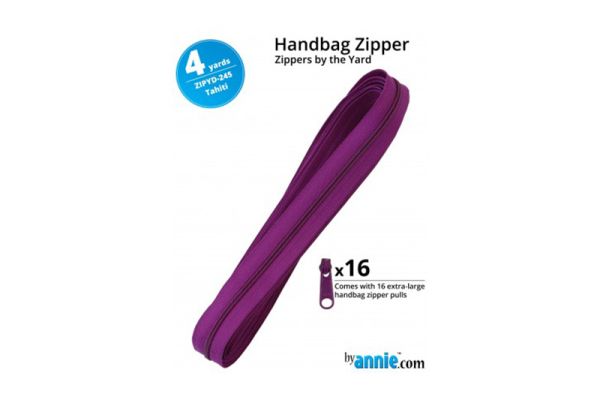 Zipper by the YardTahiti Purple