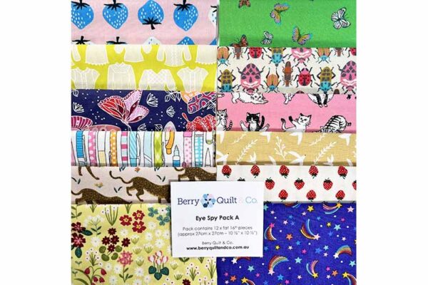 Eye Spy Fat 16th Fabric Pack A (12 pieces) - Image 2