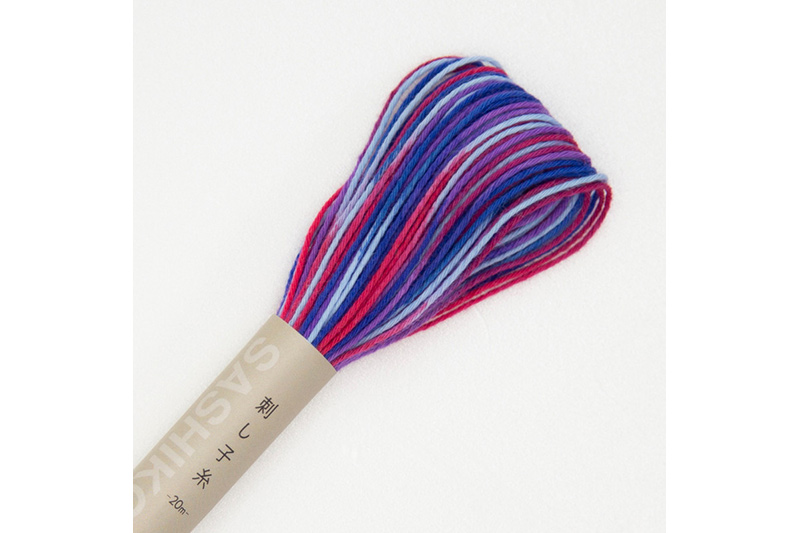 Olympus Sashiko Thread Variegated Purple ST-76