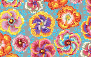 Kaffe Fassett Collective - Floating Hibiscus - PWPJ122 - Grey