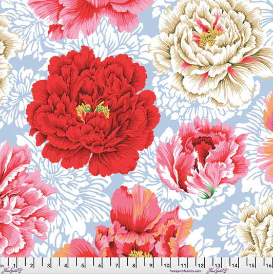 Kaffe Fassett Collective Wideback - Brocade Peony - QBPJ004.Natural - Image 2