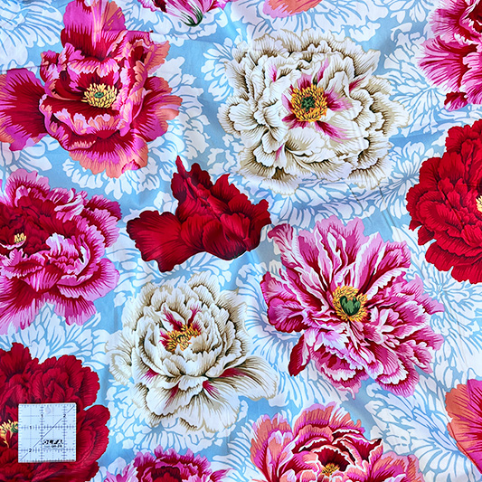 Kaffe Fassett Collective Wideback - Brocade Peony - QBPJ004.Natural - Image 3