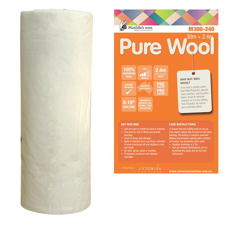 Matilda's Own Pure Wool Wadding
