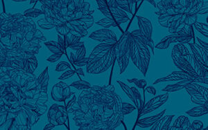 Indelible by Anna Maria Textiles - Peony in Ocean - AMT1003-47L
