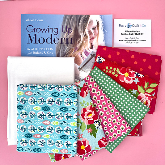 'Tumble' Baby Quilt Kit by Allison Harris + Growing Up Modern Book - Image 3