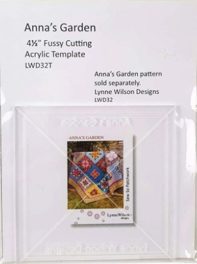Lynne Wilson Anna's Garden quilt pattern template