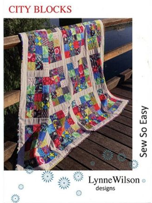 Lynne Wilson 'City Blocks' Quilt Kit - Solid Cream Sashing - Image 2