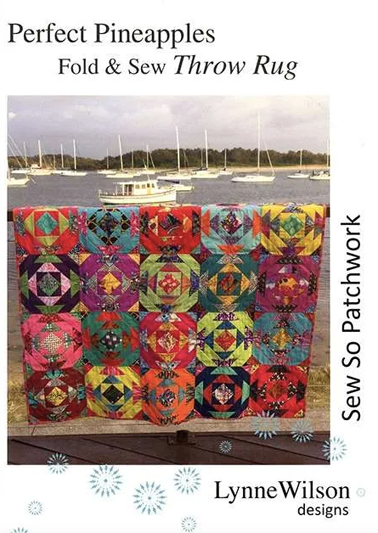 Lynne Wilson Perfect Pineapples Fold & Sew Throw Rug pattern