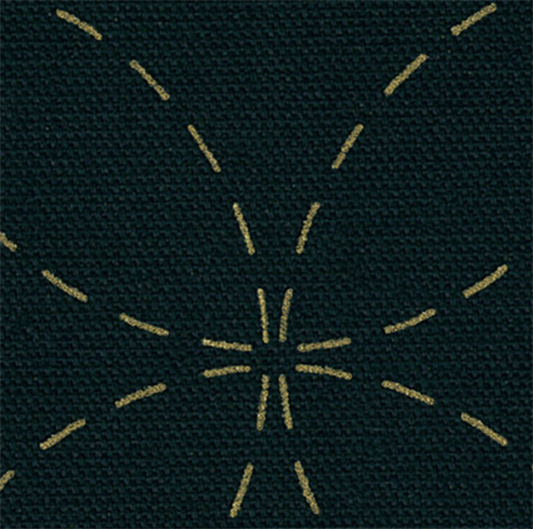Sashiko Panel "Many Patterns" SSF-1 in Dark Indigo - Image 2